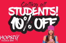 chopstix sheffield student discount