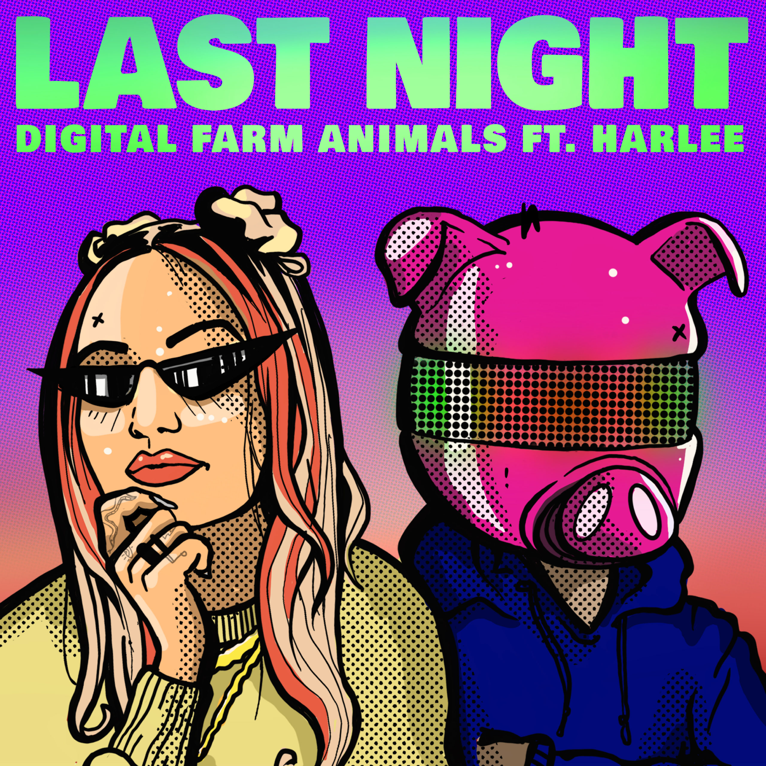 Digital Farm Animals HARLEE Last Night