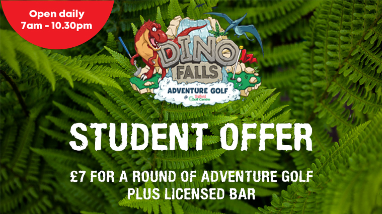 Dino Falls Student Offer Adventure Golf