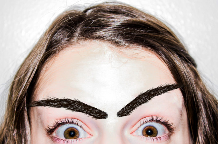 stick-on brows