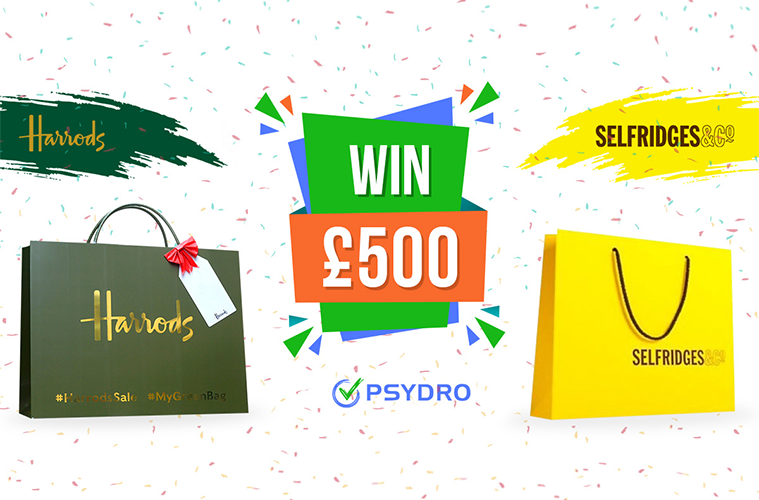 Win a £500.00 gift voucher to spend in Selfridges or Harrods