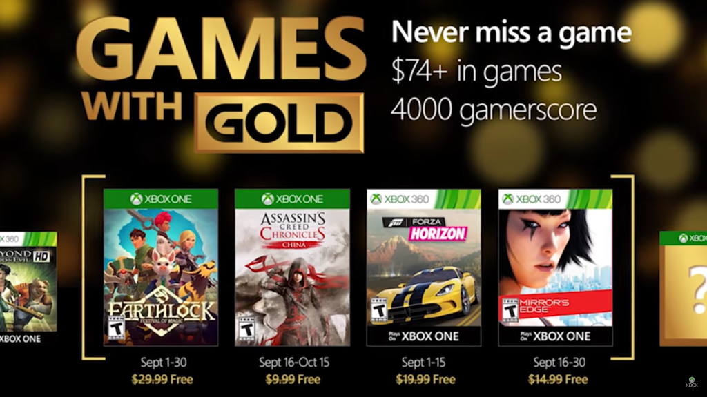 games with gold september update 